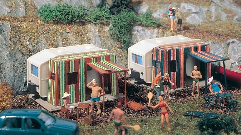Vollmer 45145 H0 Campingwagen, 2 Stück