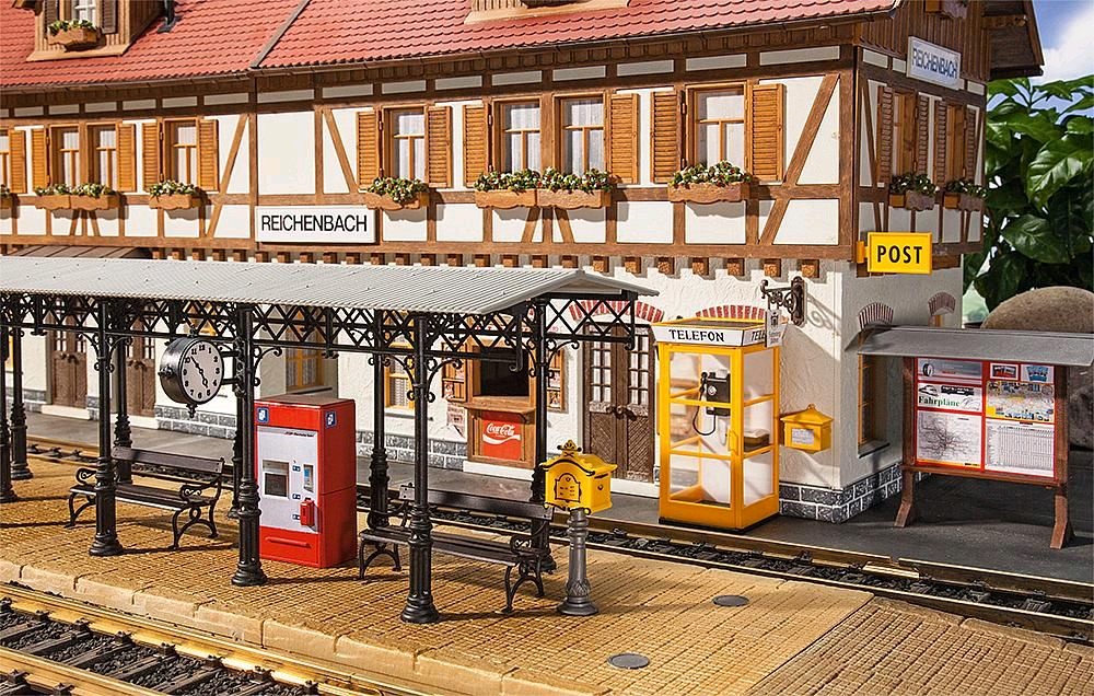 Pola 331745 Bahnhofs-Zubehör 1:22,5 Spur G Bausatz Neu OVP