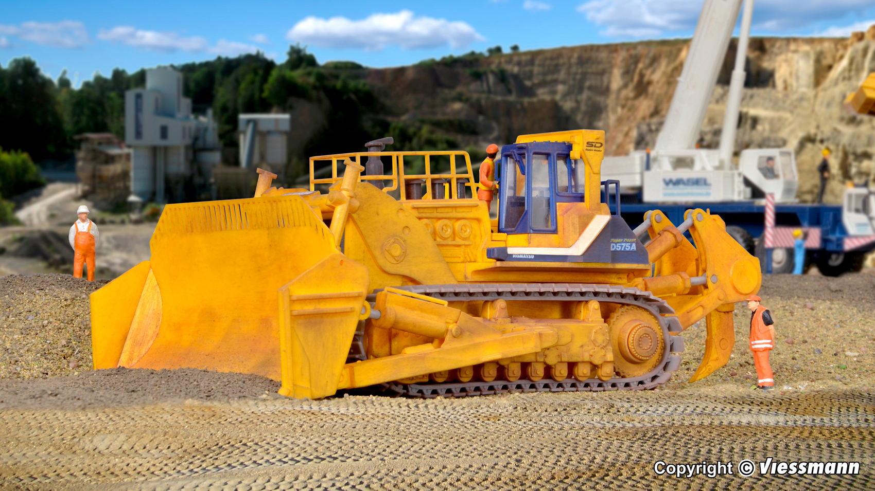 Kibri 11354 KOMATSU Planierraupe D575 A-2 1:87 Spur H0 Neu