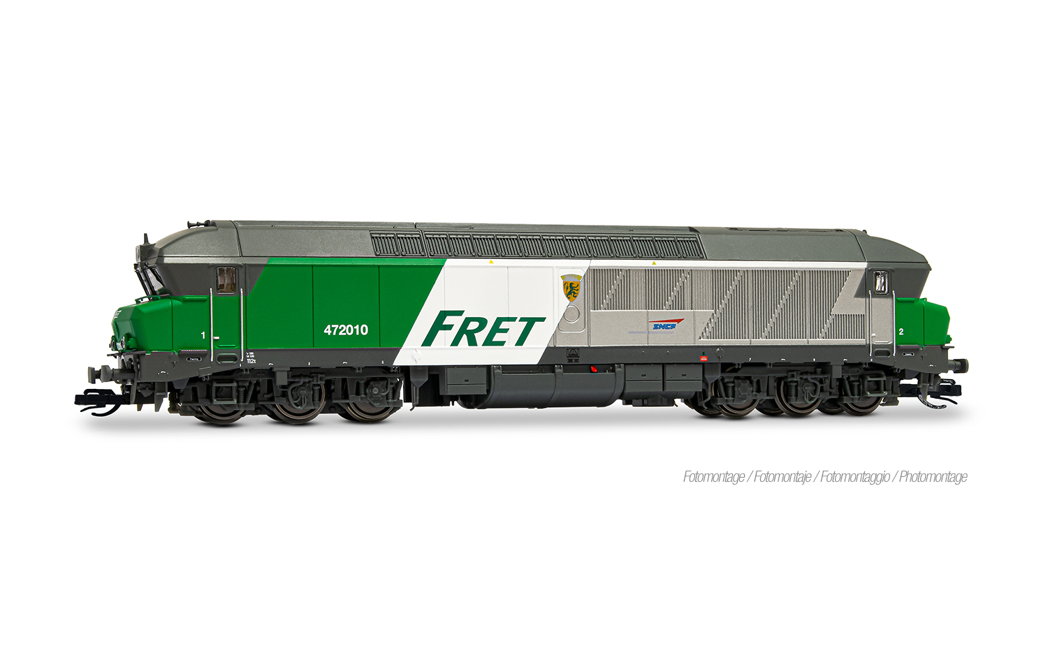 Arnold HN9088 SNCF, 6-ach. Diesellokomotive CC 72010, „FRET“