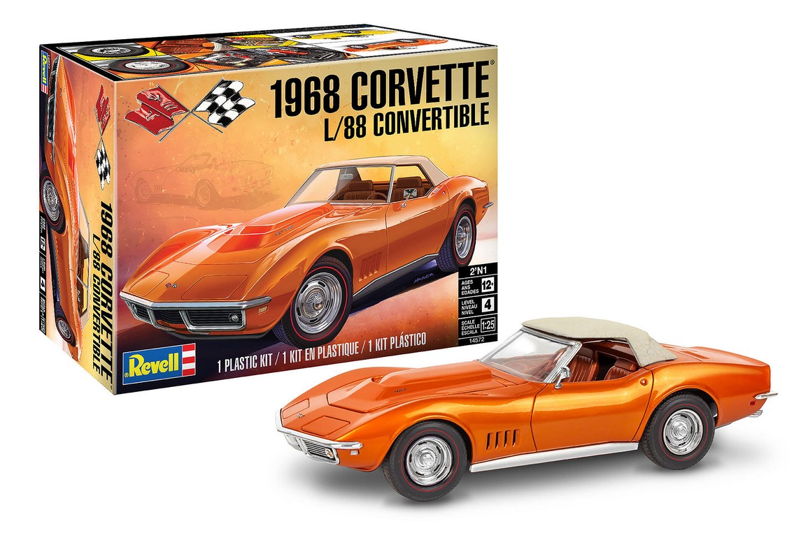 Revell 14572 1968 Corvette® L/88 Convertible 2'N1 1:25 Bausatz