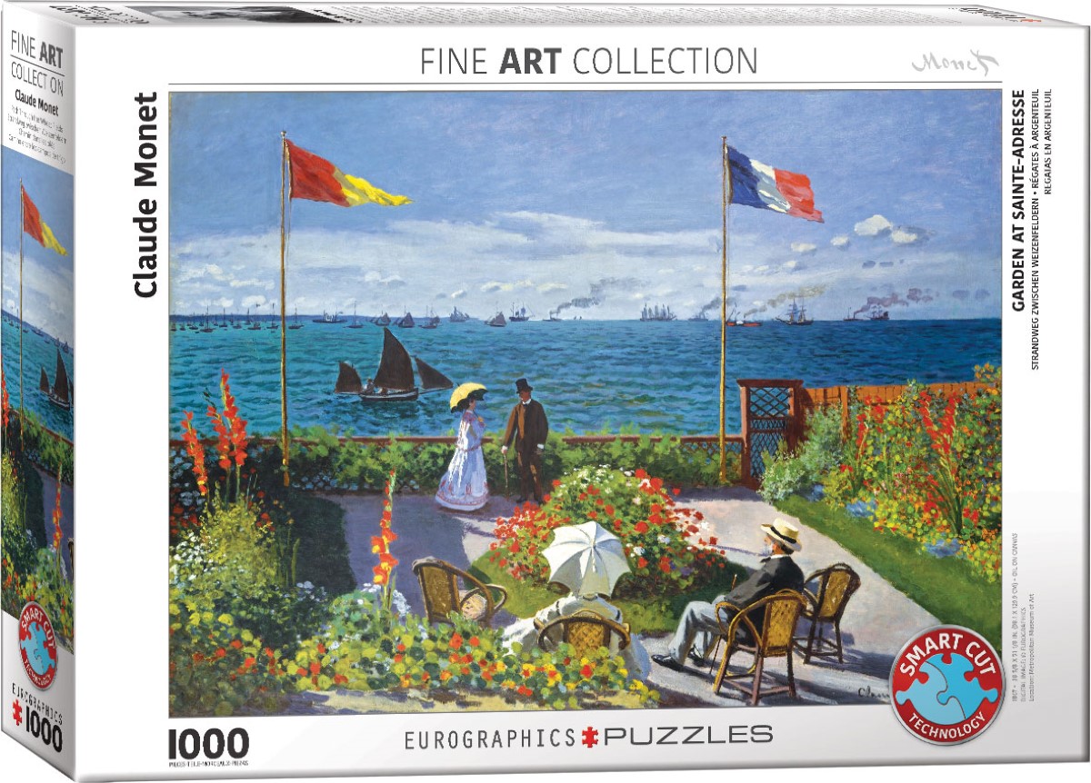 EUROGRAPHICS 6000-6039 Garten in Sainte-Adresse Monet 1000 Teile Puzzle Neu