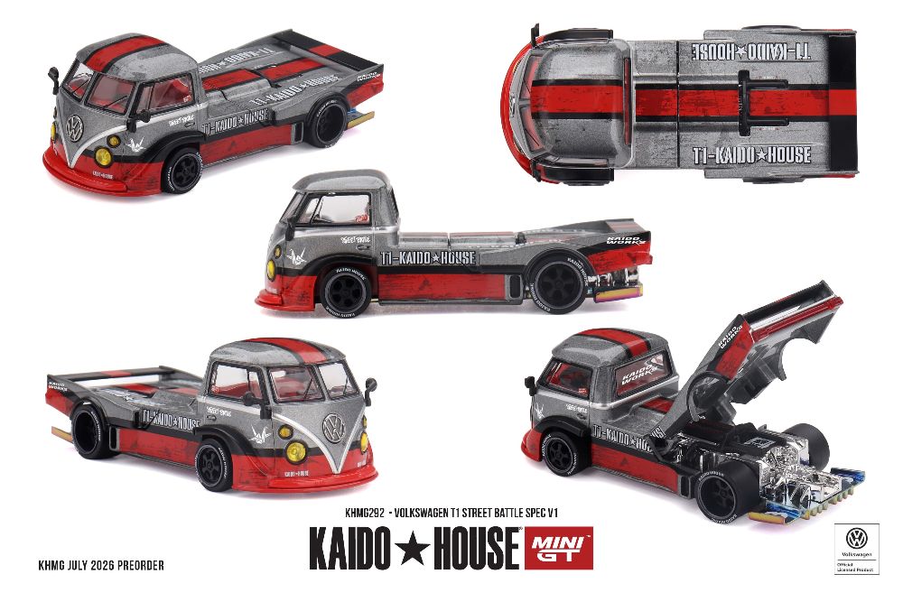Kaido House 292 1:64 VOLKSWAGEN T1 PICKUP STREET BATTLE SPEC V1 1972