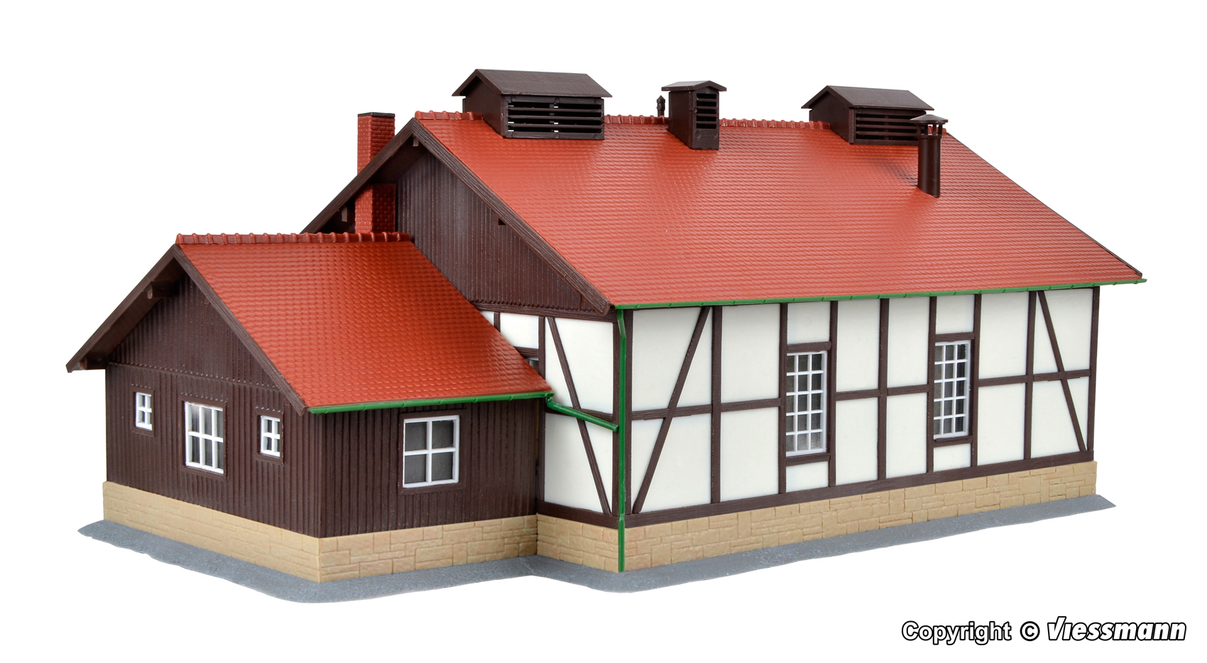 Kibri 39438 Lokschuppen zweiständig 1:87 Spur H0 Bausatz Neu