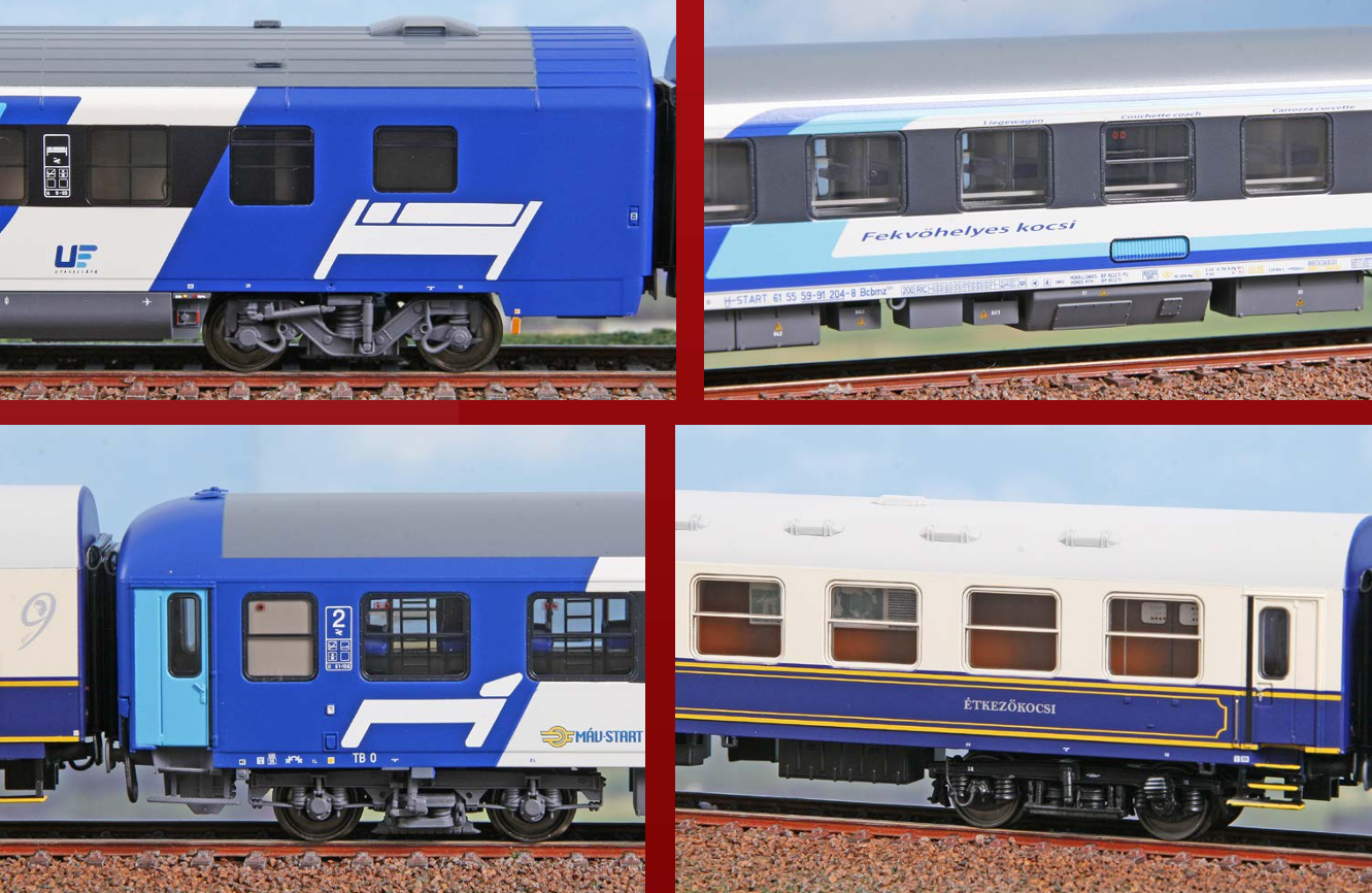 ACME 55367 IC 1204/1205 Adria 4-teilig MAV-DB 1:87 Spur H0 DC