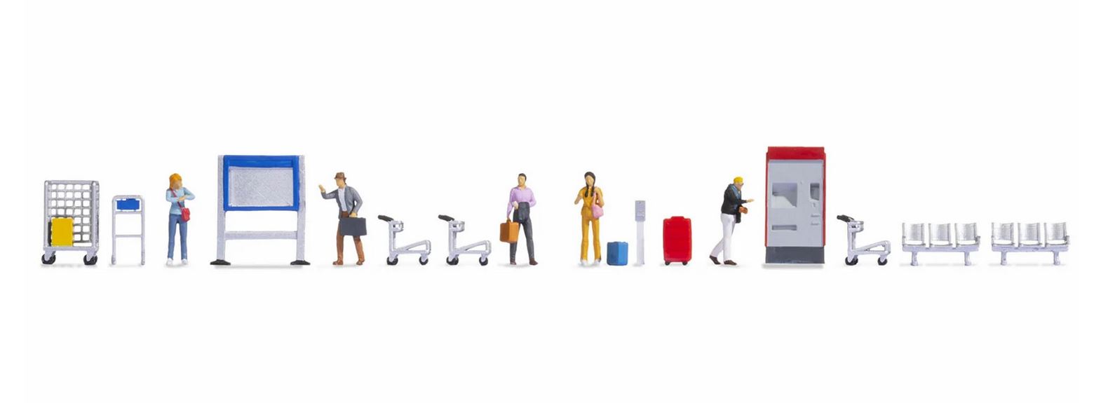 Noch 16268 Figuren-Themenwelt Bahnsteig 1:87 Spur H0 Neu OVP