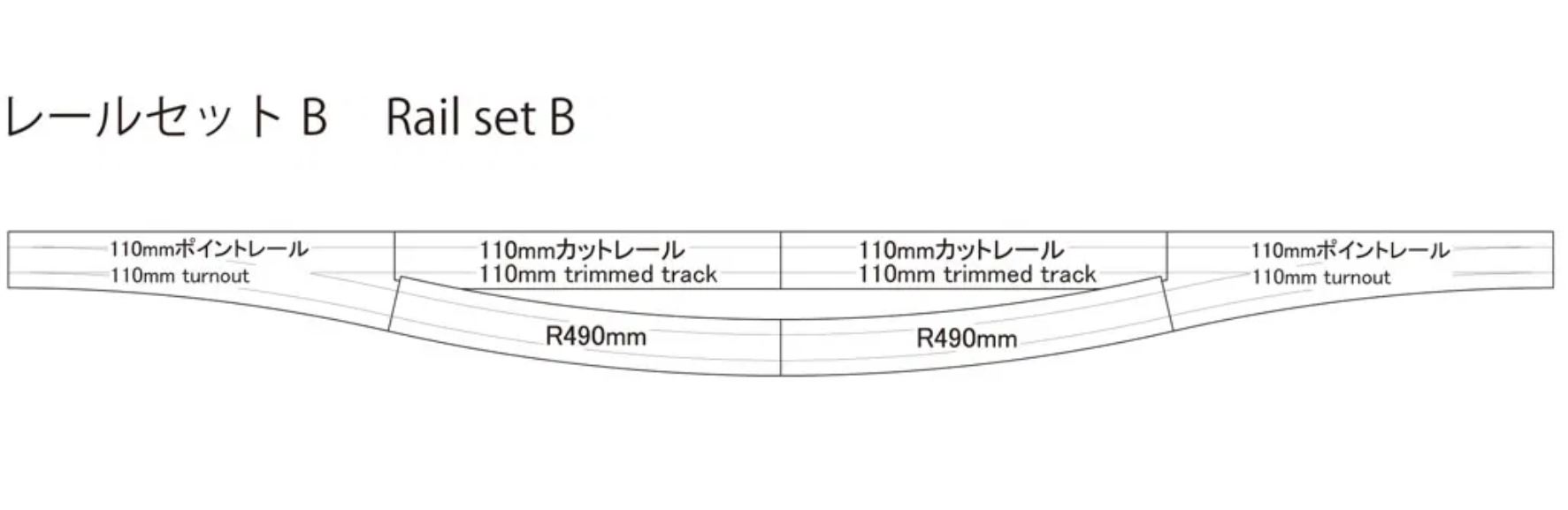 Rokuhan R047 Ausweichgleis Set 1:220 Spur Z Neu OVP