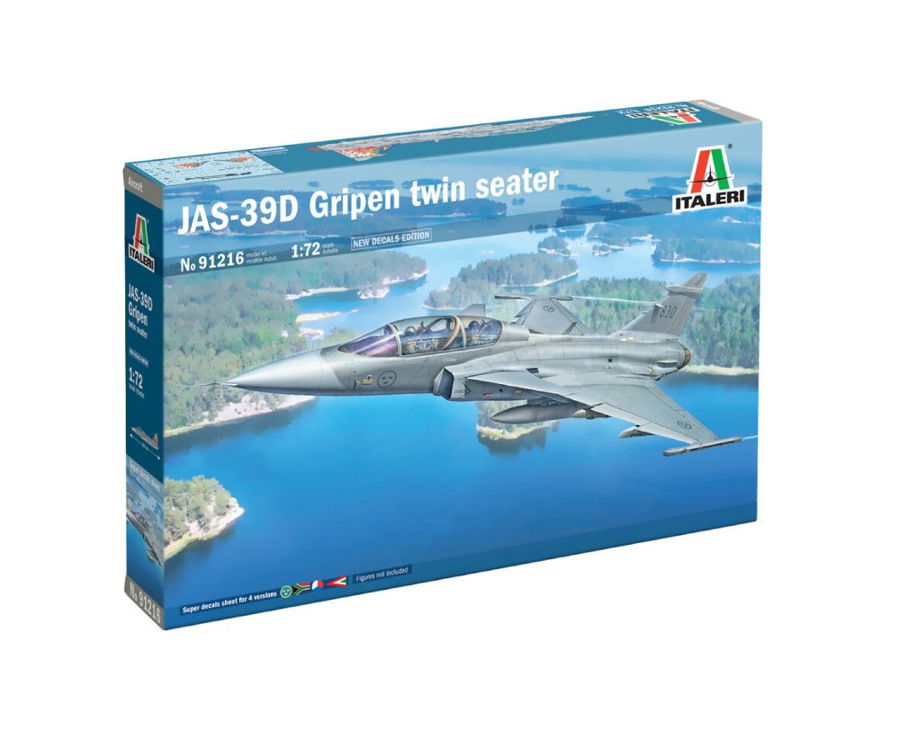 Italeri 91216 JAS-39D Gripen Twin Seater 1:72 Bausatz Neu OVP