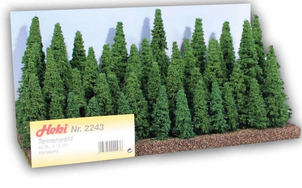 Heki 2243 Tannenwald 40 Tannen 5-12 cm Neu OVP