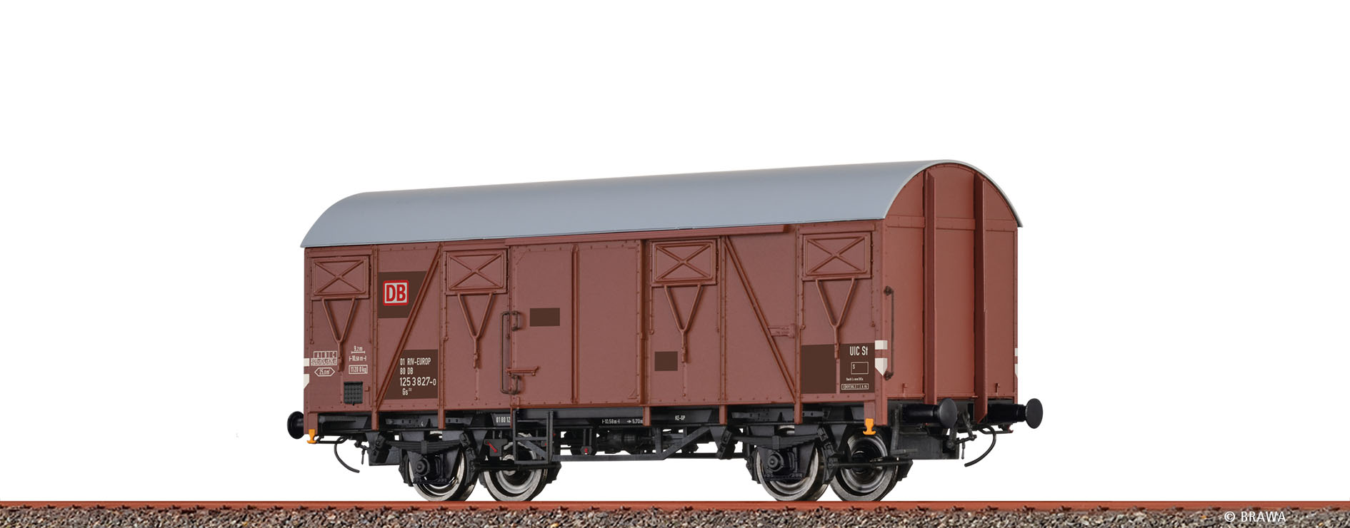 Brawa 51368 H0 Gedeckter Güterwagen Gs212 DB AG