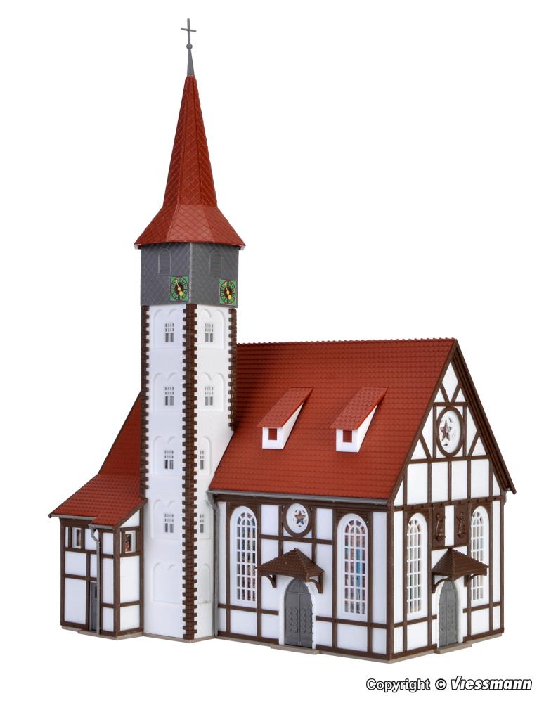 Vollmer 43768 Fachwerkkirche Altbach - Spur H0 - Bausatz - Neu - OVP
