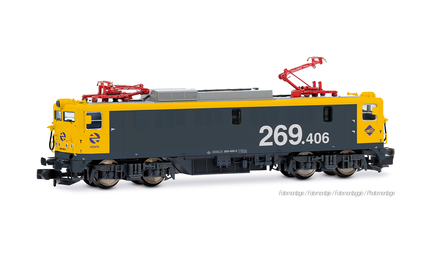 Arnold HN2676S RENFE, Elektrolokomotive 269-400, gelb-graue „Largo Recorrid