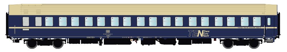 LS Models 46155 Schlafwagen WLABsm166 (T2S) DB/TEN, Ep.IVc Spur H0