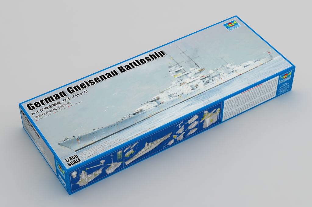 Trumpeter 05360 German Gneisenau Battleship 1:350 Bausatz NEU OVP