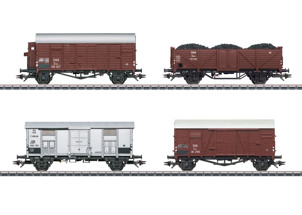 Märklin 46564 Güterwagen-Set zur Dampflok BR 52 ÖBB/FS Spur H0