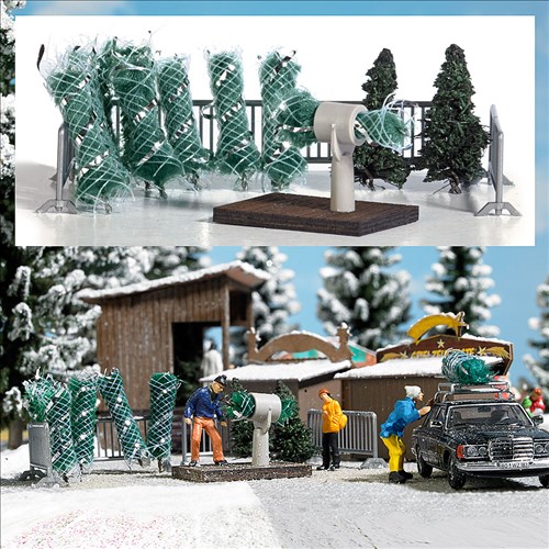 Busch 1182 Weihnachtsbaumverkauf 1:87 Spur H0 Bausatz NEU OVP