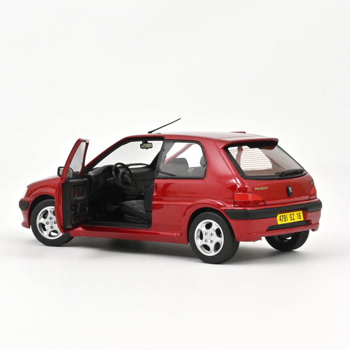 Norev 184921 Peugeot 106 S16 1998 Luzifer Rot 1:18 Standmodell