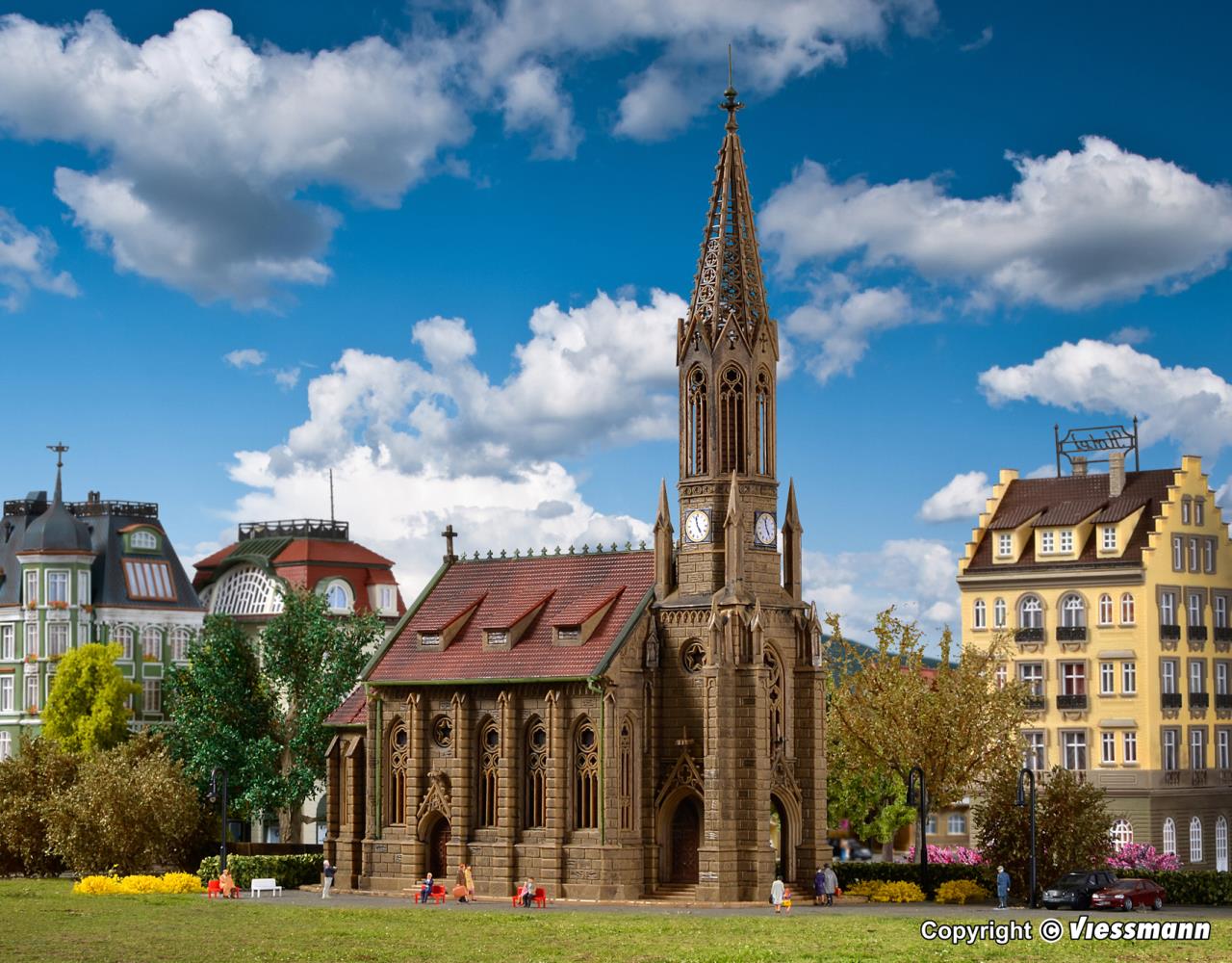 Vollmer 47760 Stadtkirche Stuttgart-Berg - Spur N - Bausatz - Neu