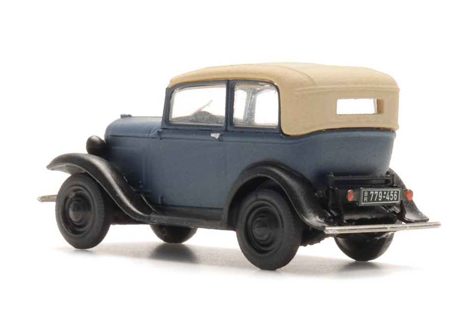 Artitec 316.137 Opel P4 Dach geschlossen blau 1:160 Spur N NEU OVP