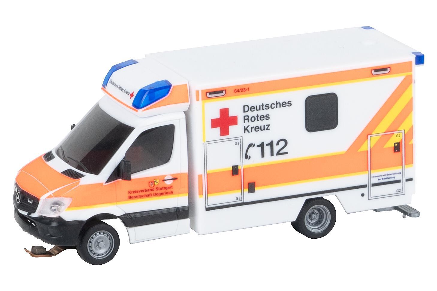 Faller 161445 MB Sprinter Rettungswagen DRK (HERPA) 1:87 Spur H0