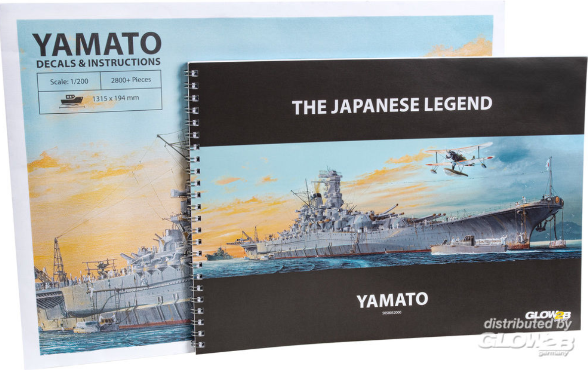 Glow2B 5058052000 YAMATO Battleship PREMIUM 1:200 Bausatz NEU OVP
