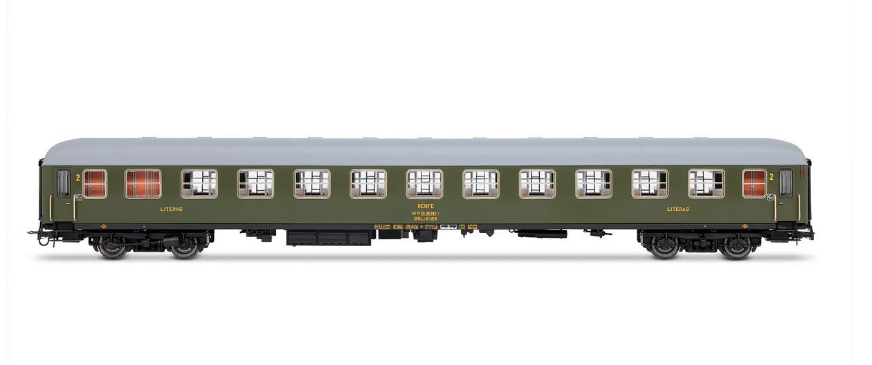 Electrotren HE4036 RENFE 2-unit pack BBL-8100 couchette coaches Spur H0