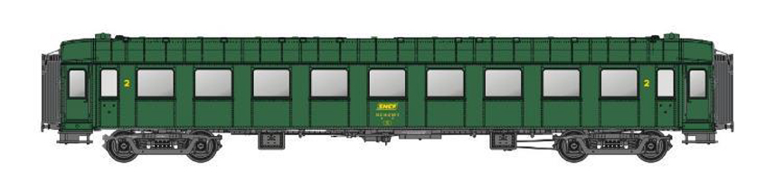 Personenwagen OCEM B9 2.Kl SNCF Ep.IVa Spur H0