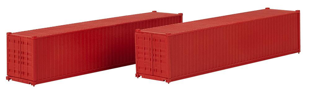 Faller 182154 40' Container rot 2er-Set 1:87 Spur H0 Bausatz Neu