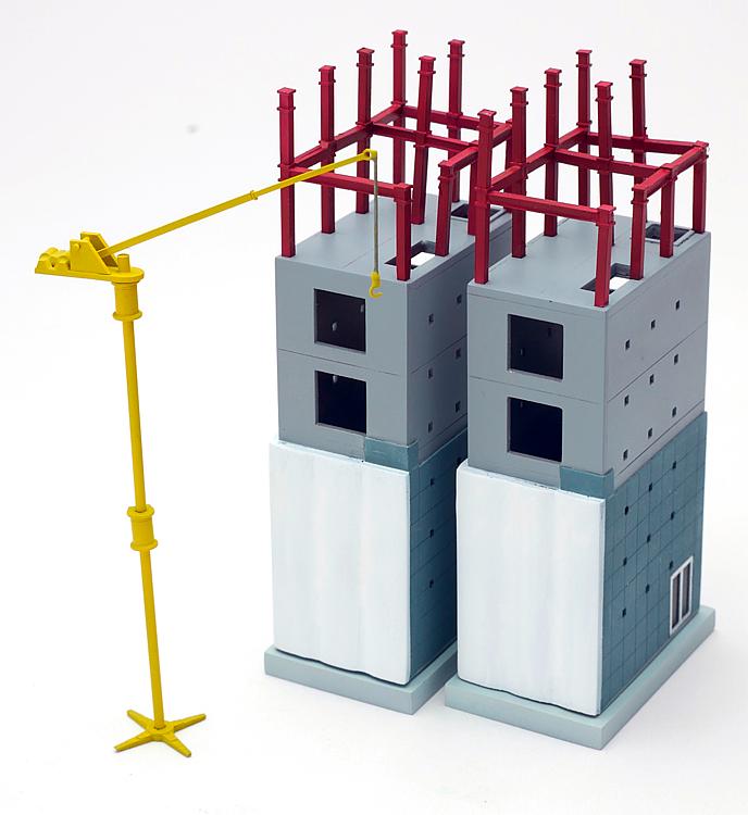 Tomytec 301967 Modernes Hochhausgebäude im Bau 1:150 Spur N Neu OVP