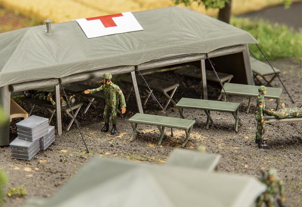 Faller 144071 12 Feldbetten (Miniatur) 1:87 Spur H0 Militär