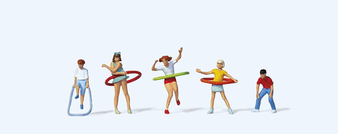 Preiser 10767 Spielende Kinder 1:87 Spur H0 Neu OVP Figuren
