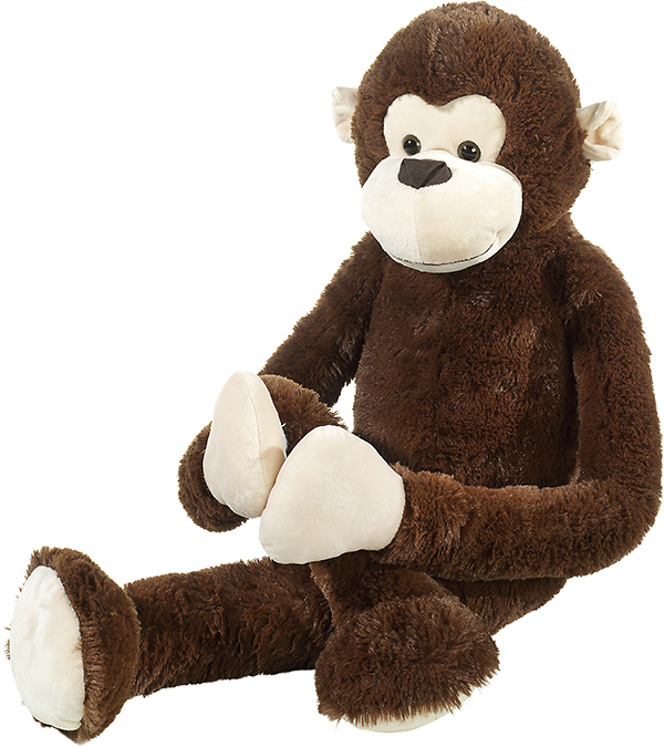Heunec 331471 Misanimo Affe schlenkernd 100cm Stoff/Plüsch Neu