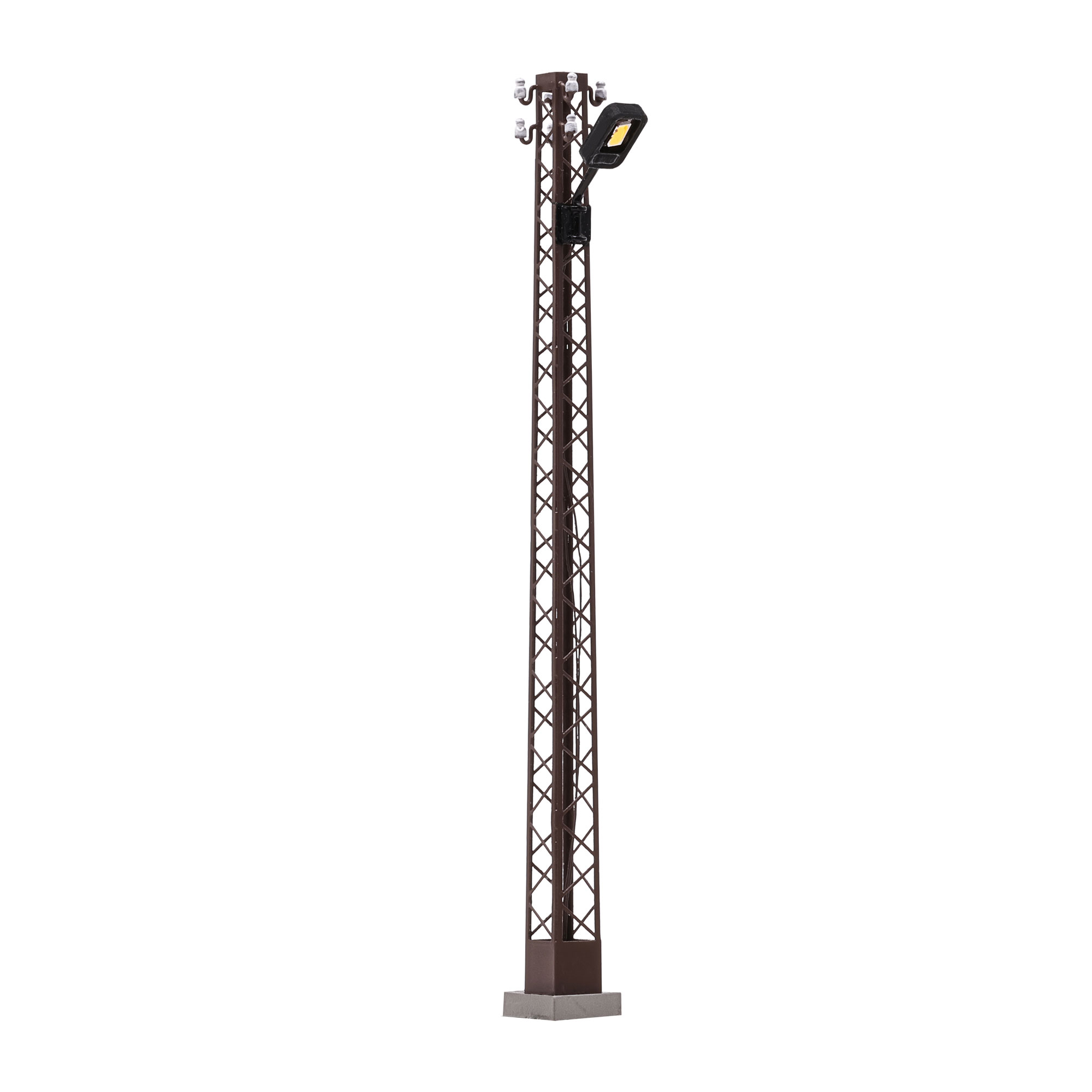 Busch 4182 Rost Gittermastl. weiß eckig