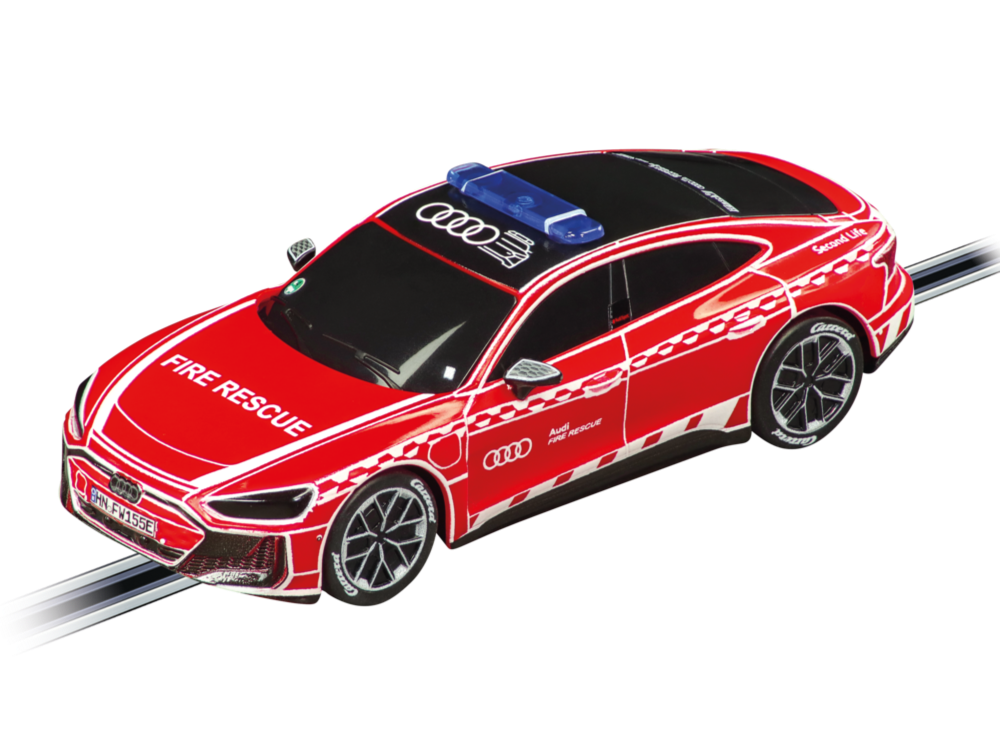 Carrera 20064309 Audi RS e-tron GT Feuerwehr GO!!! Autorennbahn NEU