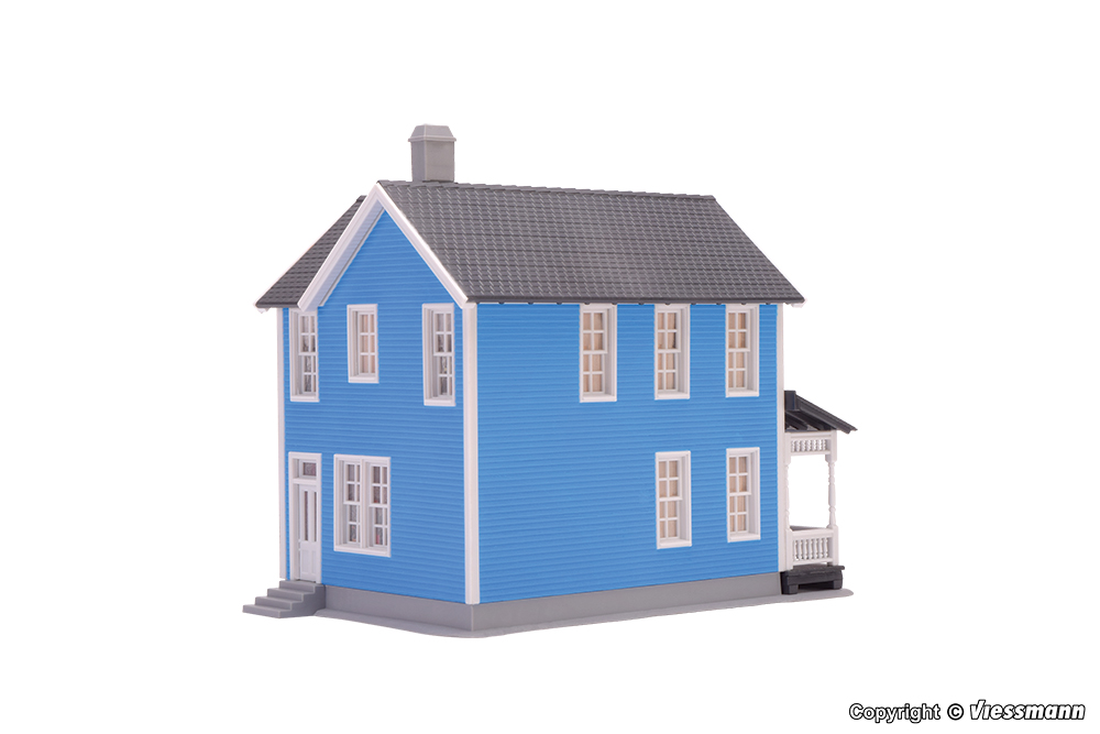 Kibri 38841 Schwedenhaus blau 1:87 Spur H0 Bausatz Neu OVP