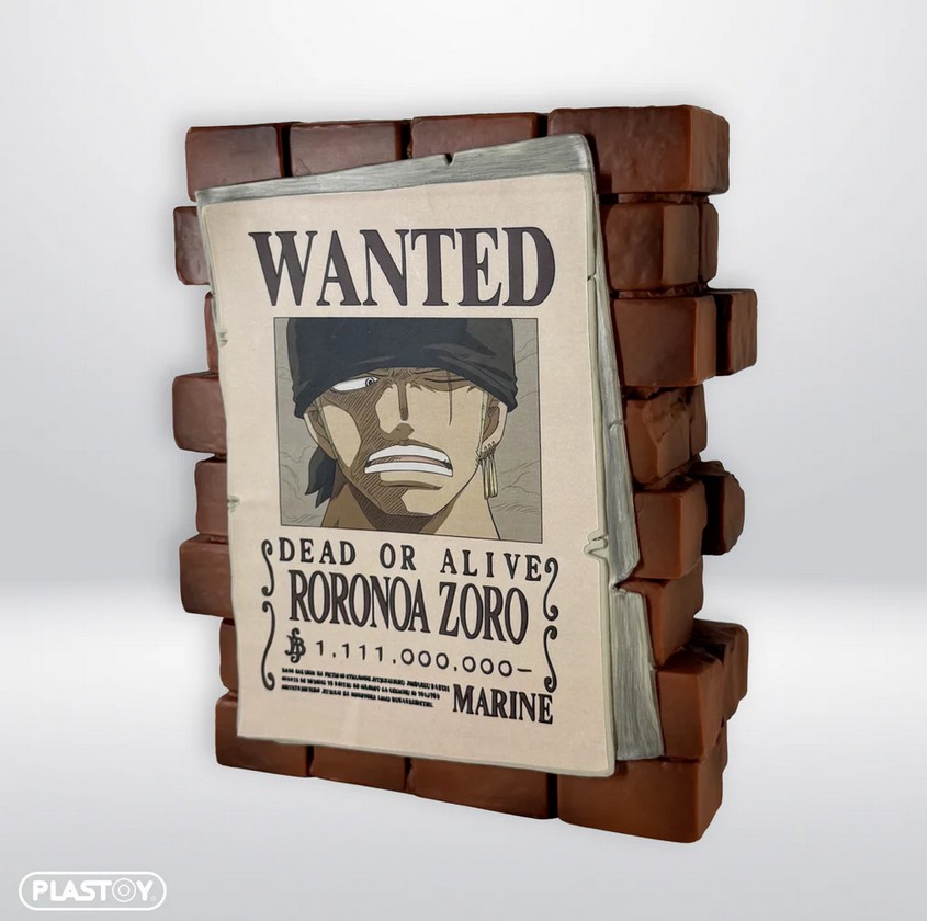Plastoy 80276 One Piece Wanted Zoro 15 cm NEU OVP Spardose