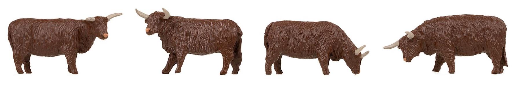 Faller 151958 Hochlandrinder braun 1:87 Spur H0 Neu OVP Tiere