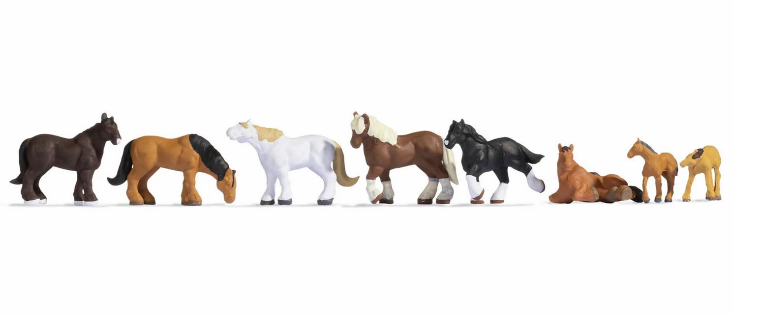 Noch 45762 Kaltblutpferde 1:120 Spur TT Neu OVP Figuren Tiere