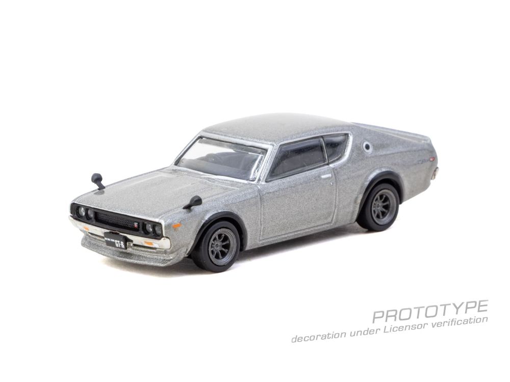 Tarmac Works T64G-087-SL 1:64 NISSAN SKYLINE 2000GT-R (KPGC110) SILVER 1969