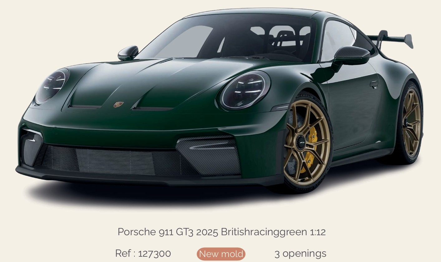 Norev 127300 Porsche 911 GT3 2025 Britishracinggreen 1:12