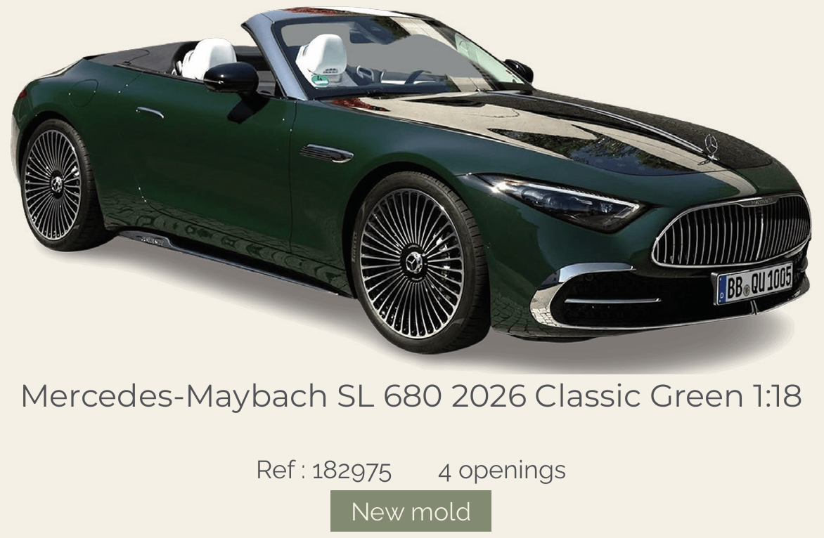 Norev 182975 Mercedes-Maybach SL 680 2026 Classic Green 1:18