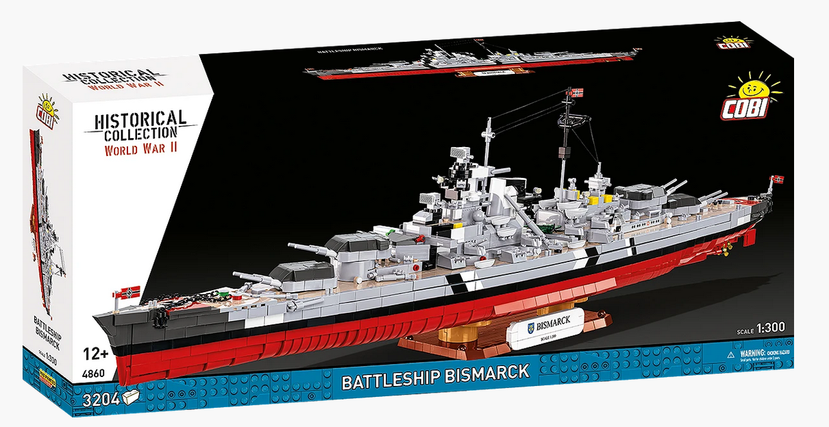 Cobi 4860 Battleship Bismarck 1:300 Modellbausatz NEU OVP Bricks