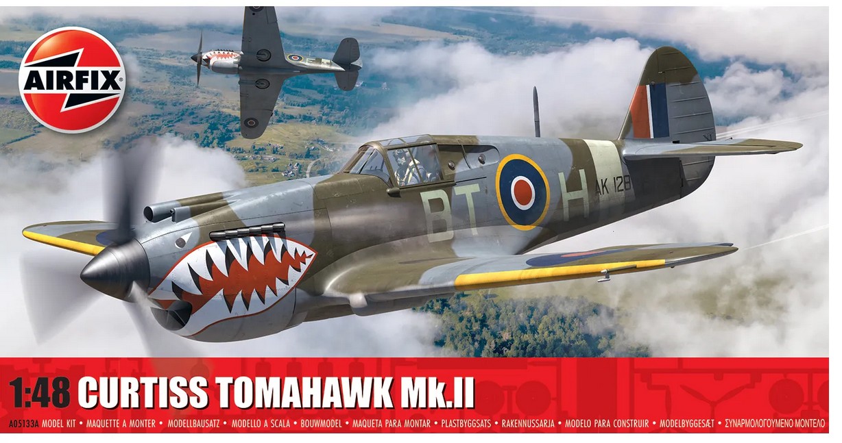 Airfix A05133A Curtiss Tomahawk Mk.II 1:48 Modellbausatz Neu OVP