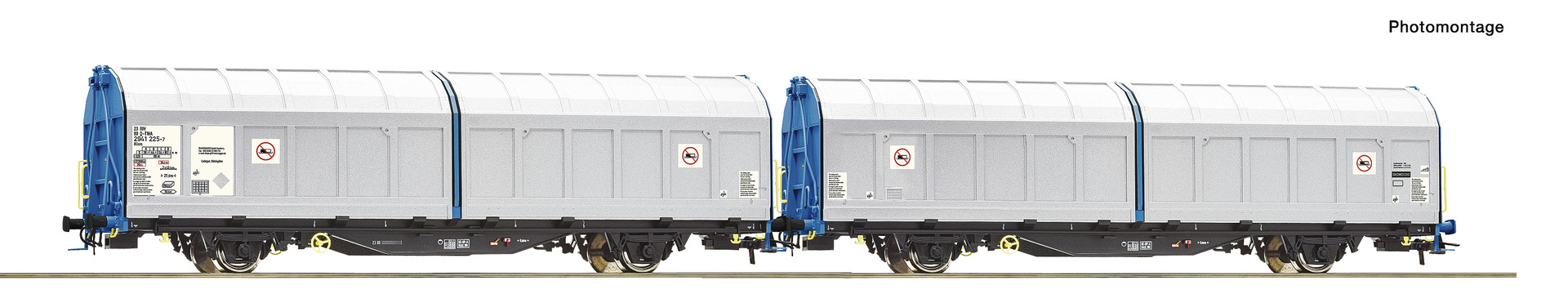 Roco 6600276 Schiebewandwagen-Doppeleinheit