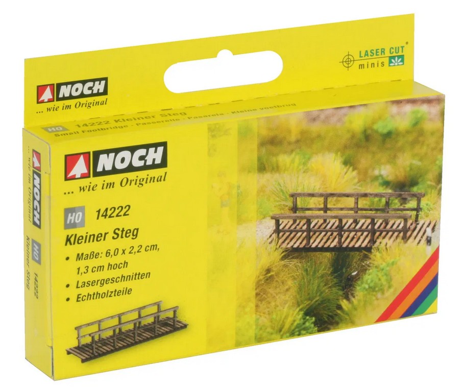 Noch 14222 Kleiner Steg 6 x 2,2 cm, 1,3 cm hoch 1:87 Spur H0 NEU