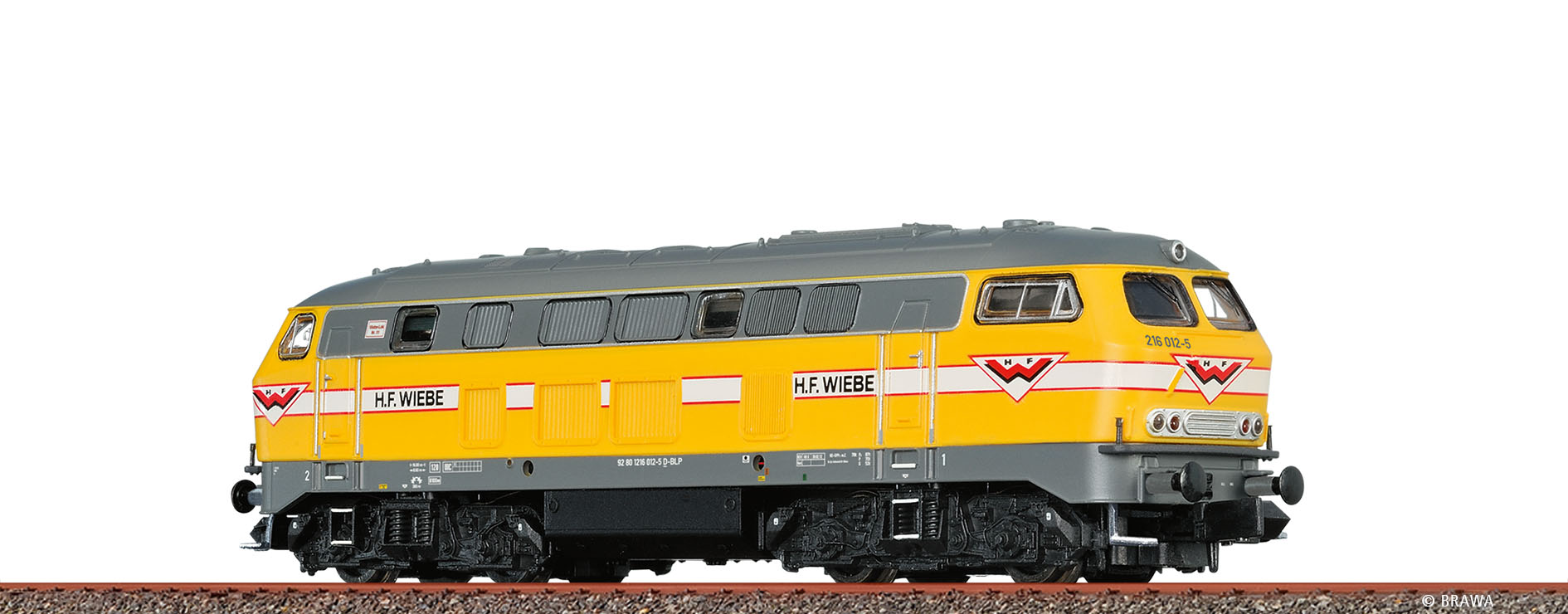 Brawa 61224 N Diesellok BR 216 H.F. Wiebe