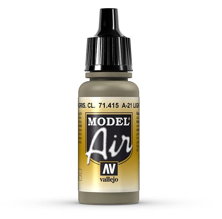 Vallejo 71415 Helles gräuliches Braun, A-21, 17 ml