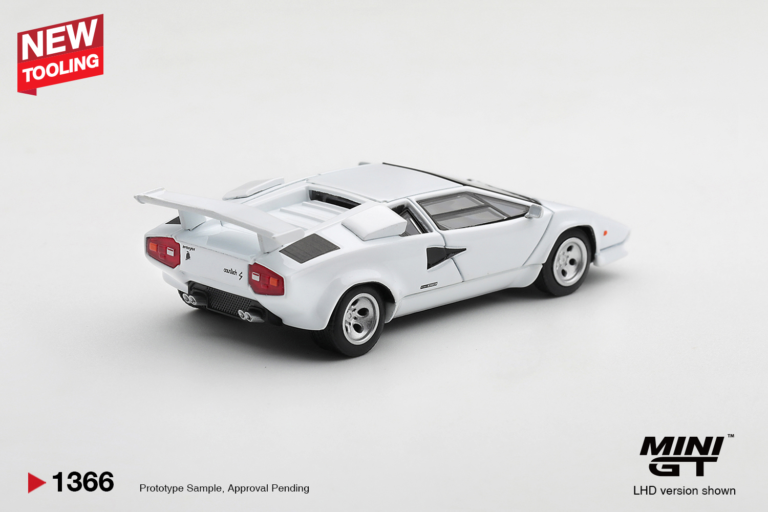 Mini GT 1366 1:64 LAMBORGHINI COUNTACH LP500S BIANCO 1982