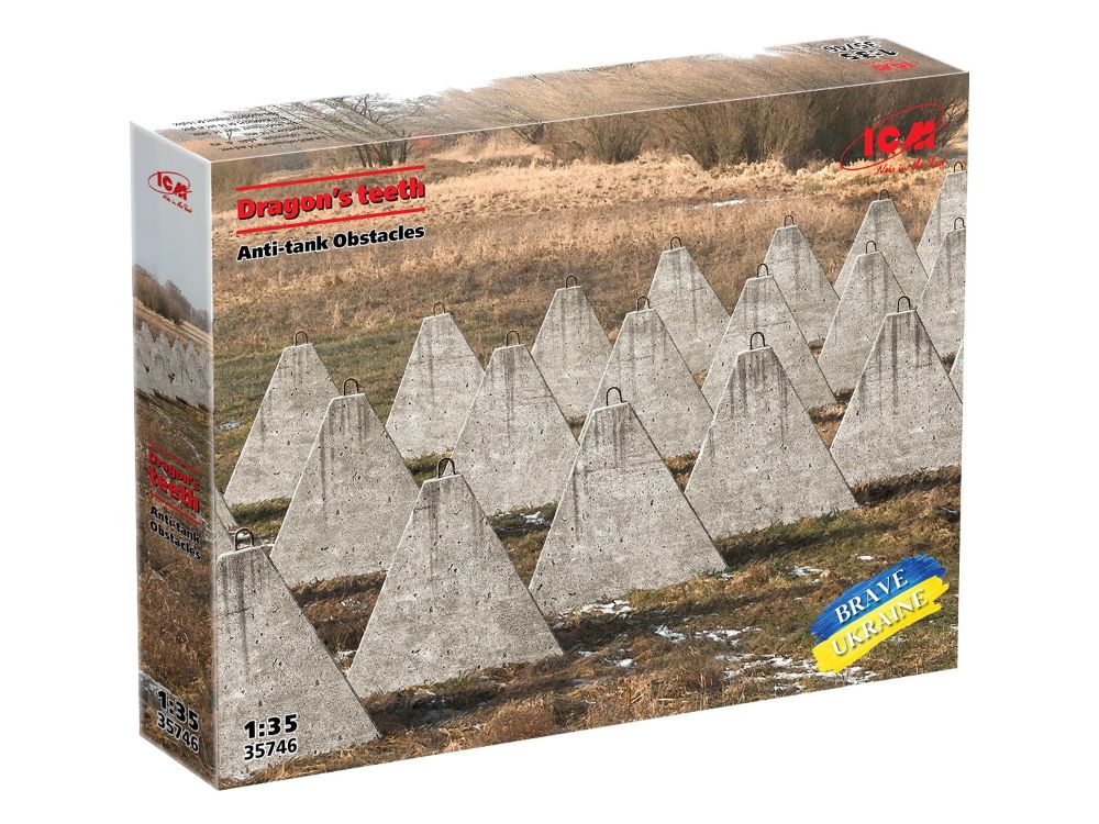ICM 35746 Dragon's teeth Аnti-tank Obstacles 1:35 Bausatz Neu