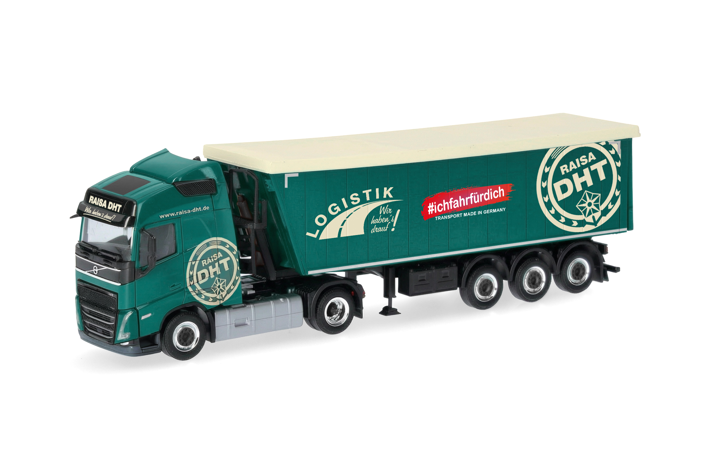 Herpa 322188 Volvo FH GL Stöffell.-Sz RAISA